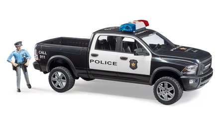 BRUDER 02505 Auto Dodge RAM 2500 Power Wagon jako auto policji USA z figurką policjanta